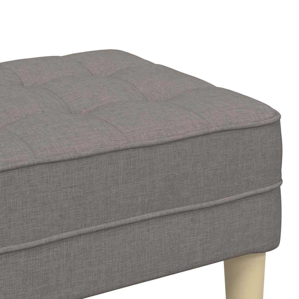 bænk Gråbrun 113 x 57 x 39 cm Stof