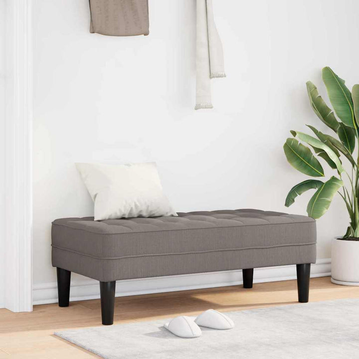 bænk Gråbrun 113 x 57 x 39 cm Stof