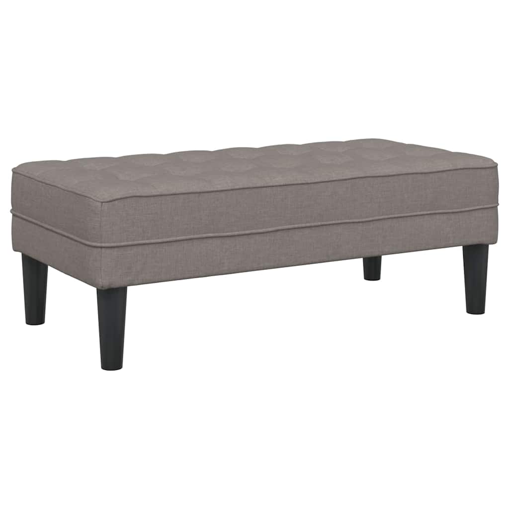 bænk Gråbrun 113 x 57 x 39 cm Stof