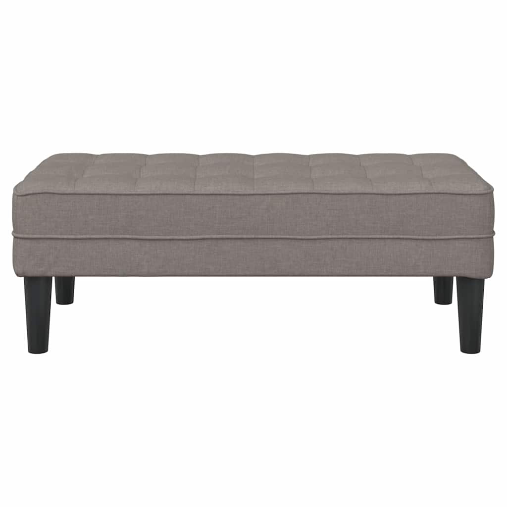 bænk Gråbrun 113 x 57 x 39 cm Stof