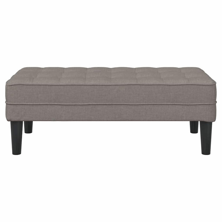 bænk Gråbrun 113 x 57 x 39 cm Stof