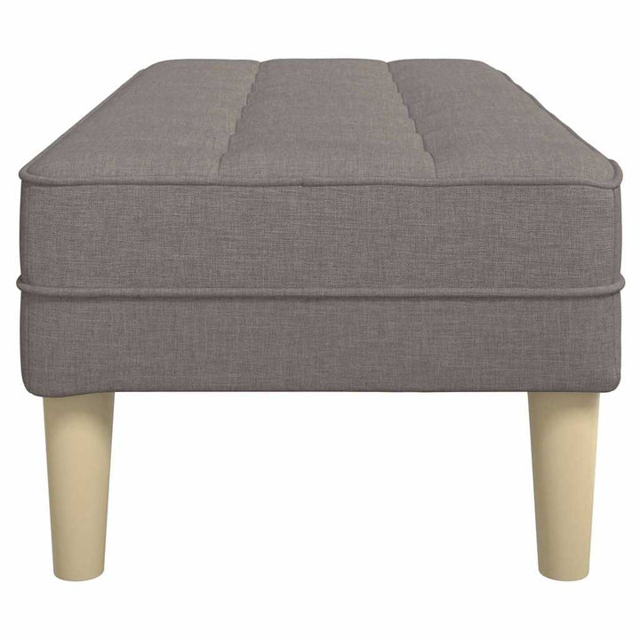 bænk Gråbrun 113 x 57 x 39 cm Stof