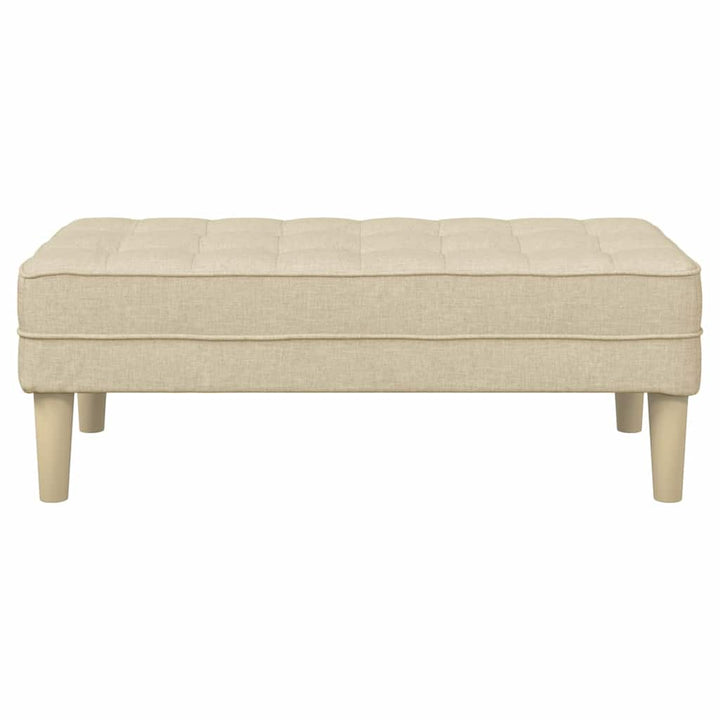 bænk Creme 113 x 57 x 39 cm Stof