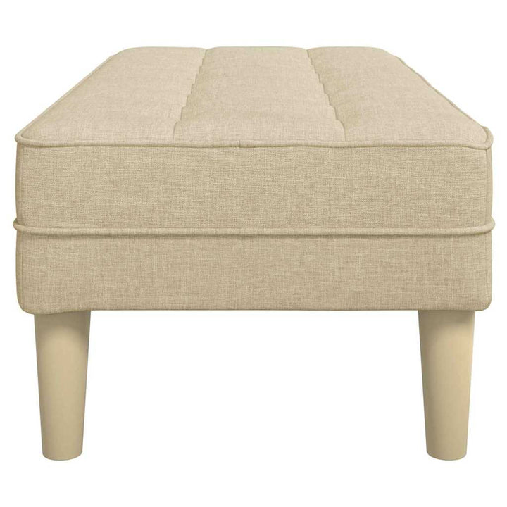 bænk Creme 113 x 57 x 39 cm Stof