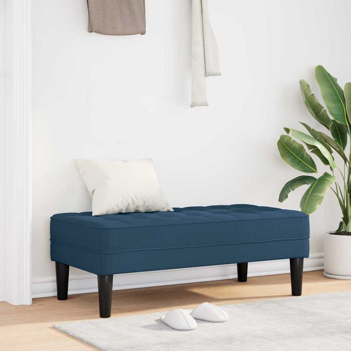bænk Blå 113 x 57 x 39 cm Stof