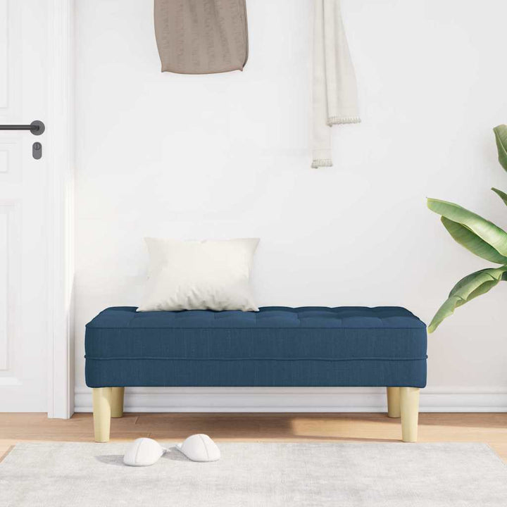 bænk Blå 113 x 57 x 39 cm Stof