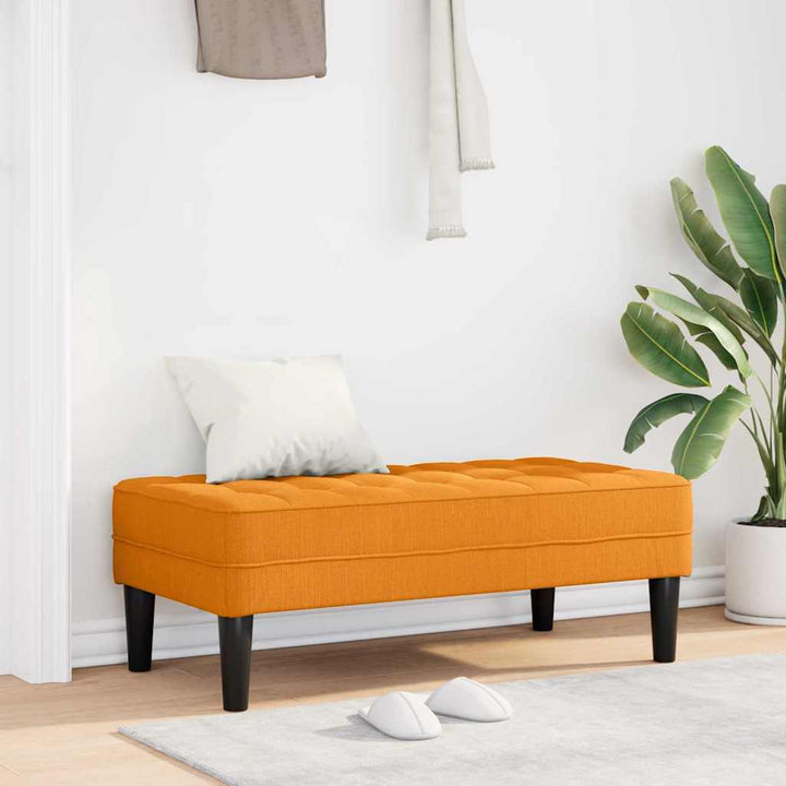 bænk Mørk Gul 113 x 57 x 39 cm Stof