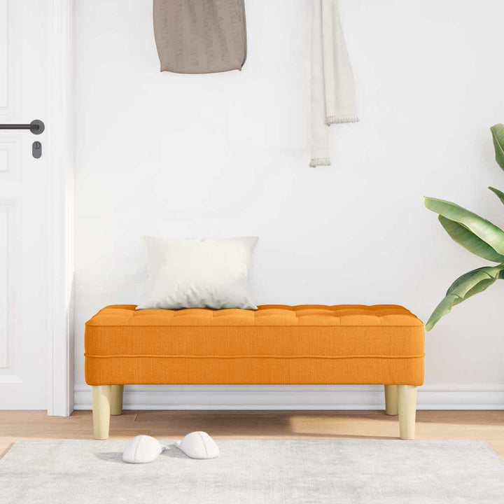 bænk Mørk Gul 113 x 57 x 39 cm Stof