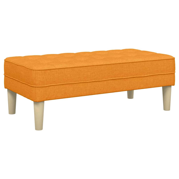 bænk Mørk Gul 113 x 57 x 39 cm Stof