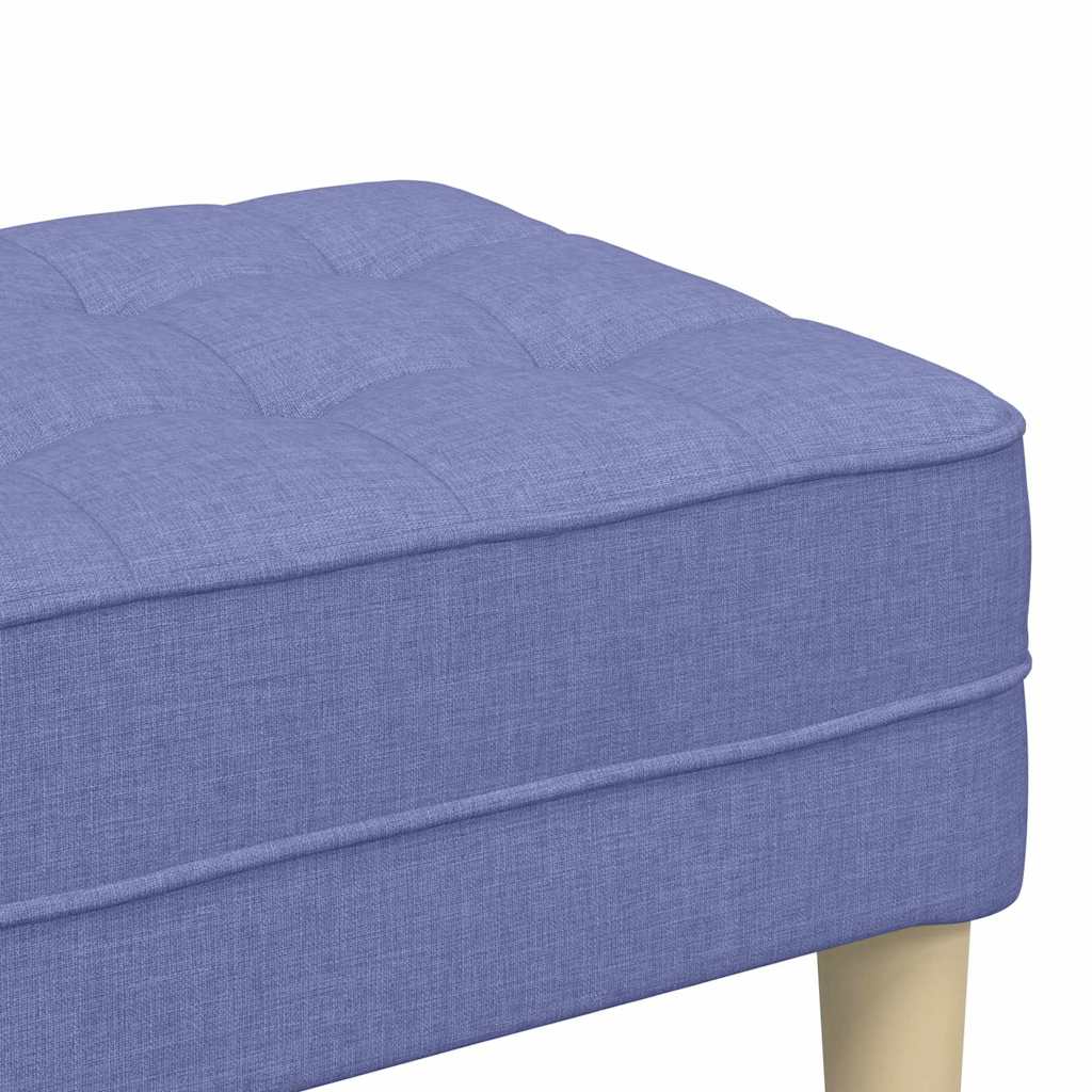 bænk Jeans Blå 113 x 57 x 39 cm Stof