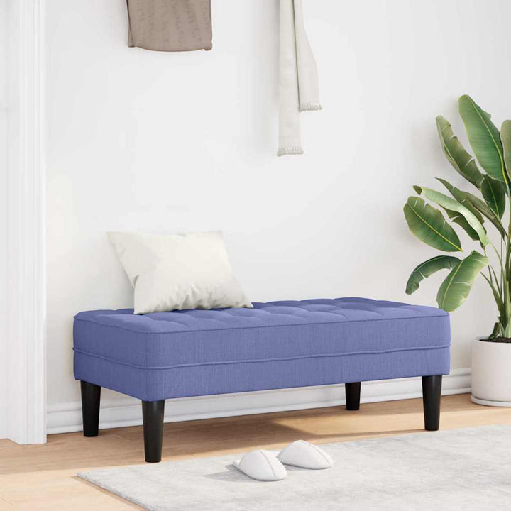 bænk Jeans Blå 113 x 57 x 39 cm Stof