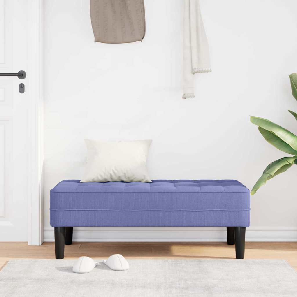 bænk Jeans Blå 113 x 57 x 39 cm Stof