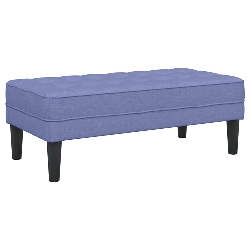bænk Jeans Blå 113 x 57 x 39 cm Stof