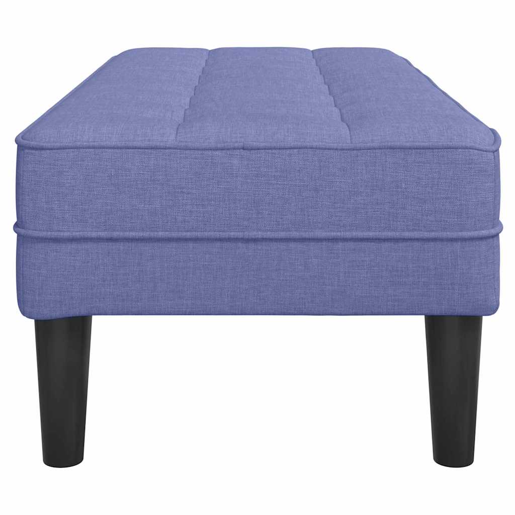 bænk Jeans Blå 113 x 57 x 39 cm Stof
