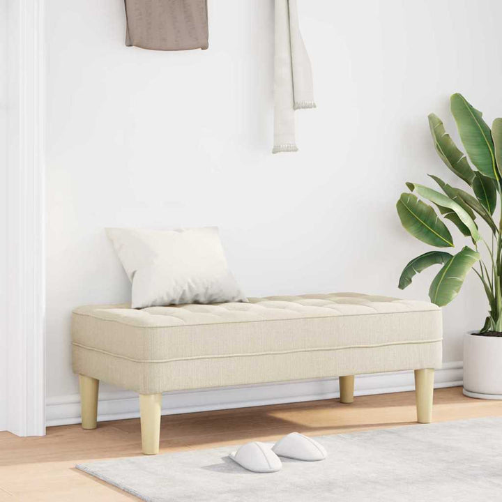 bænk Linned 113 x 57 x 39 cm Stof