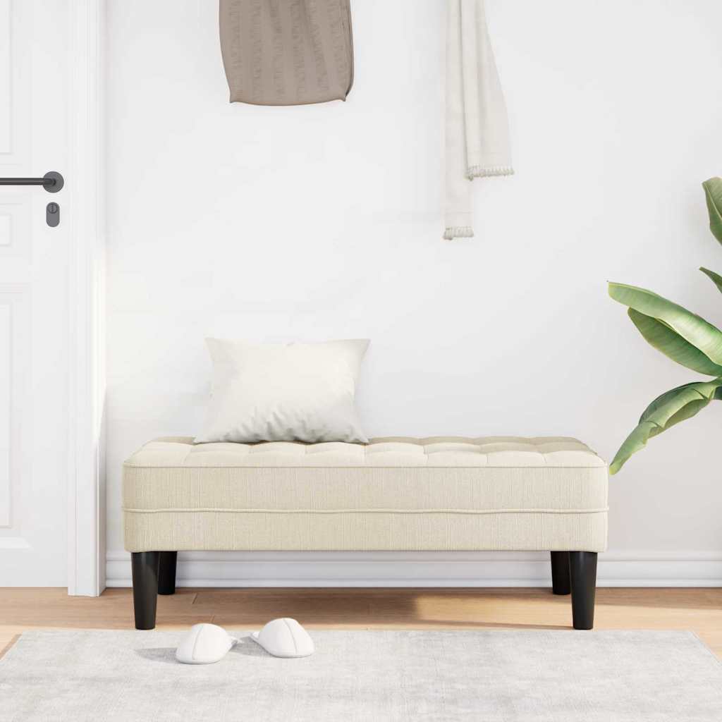 bænk Linned 113 x 57 x 39 cm Stof