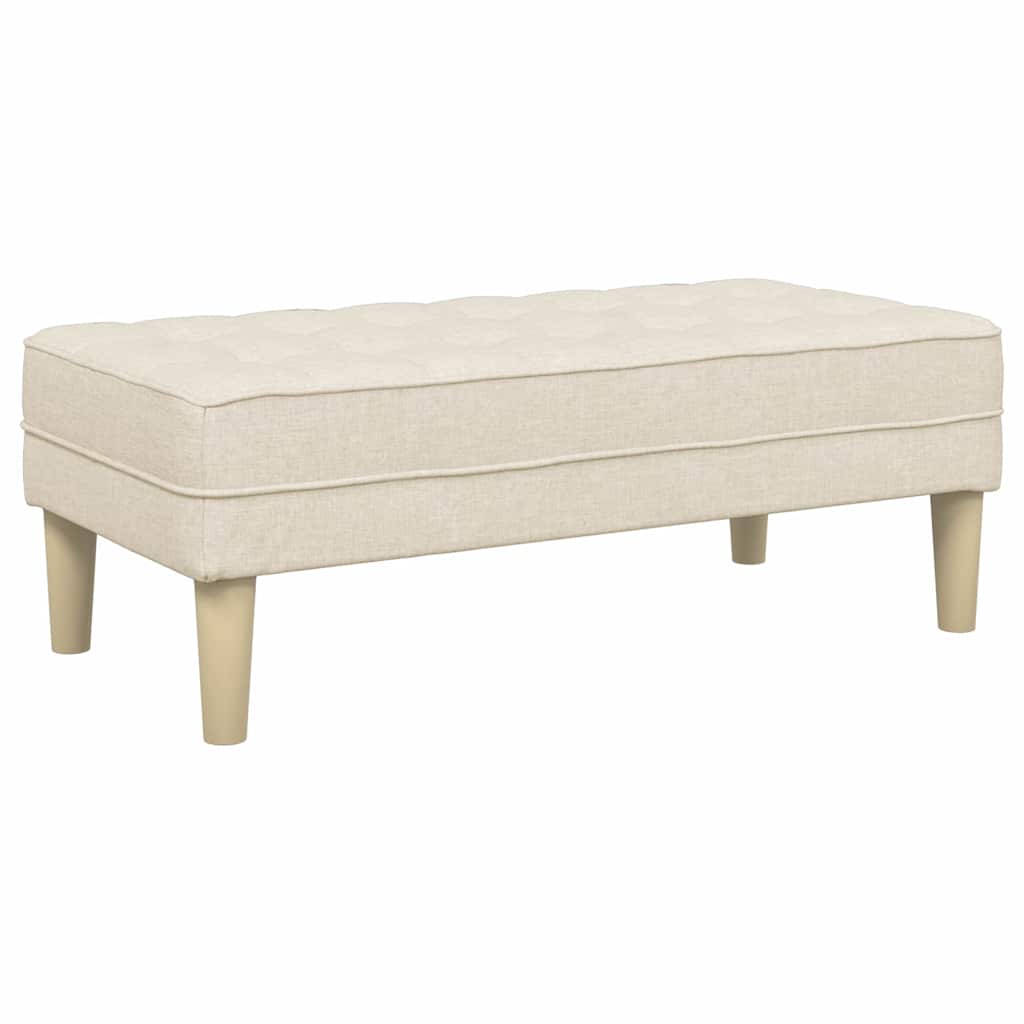 bænk Linned 113 x 57 x 39 cm Stof