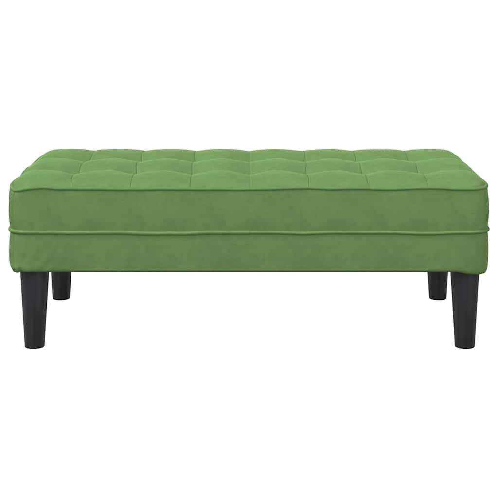 bænk Lysegrøn 113 x 57 x 39 cm Fløjl