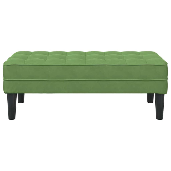 bænk Lysegrøn 113 x 57 x 39 cm Fløjl