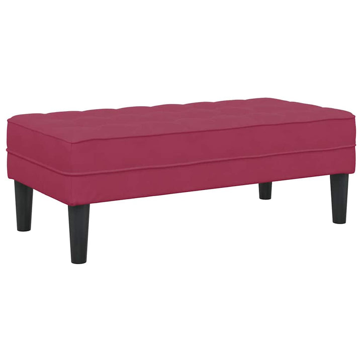 bænk Vinrød 113 x 57 x 39 cm Fløjl