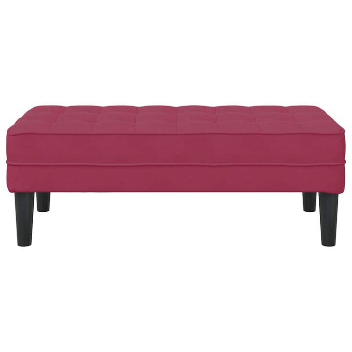 bænk Vinrød 113 x 57 x 39 cm Fløjl