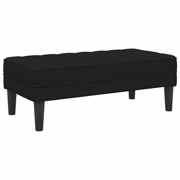 bænk Sort 113 x 57 x 39 cm Fløjl