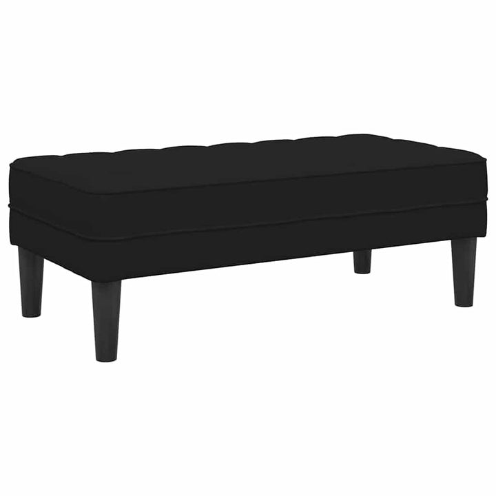 bænk Sort 113 x 57 x 39 cm Fløjl