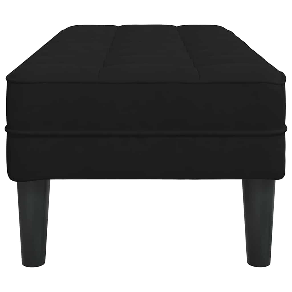 bænk Sort 113 x 57 x 39 cm Fløjl