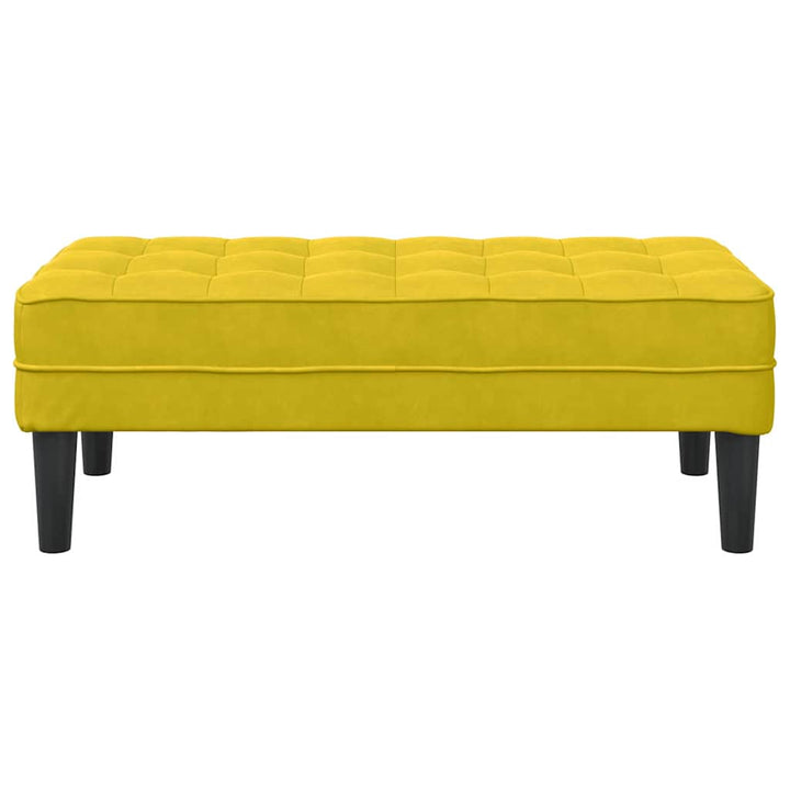 bænk Gul 113 x 57 x 39 cm Fløjl