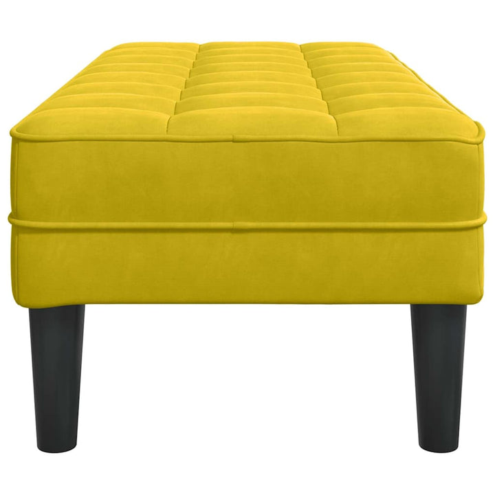 bænk Gul 113 x 57 x 39 cm Fløjl