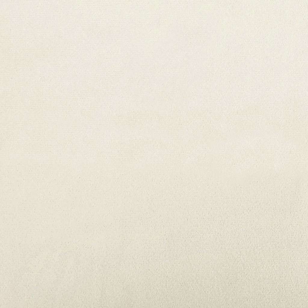 bænk Creme 113 x 57 x 39 cm Fløjl
