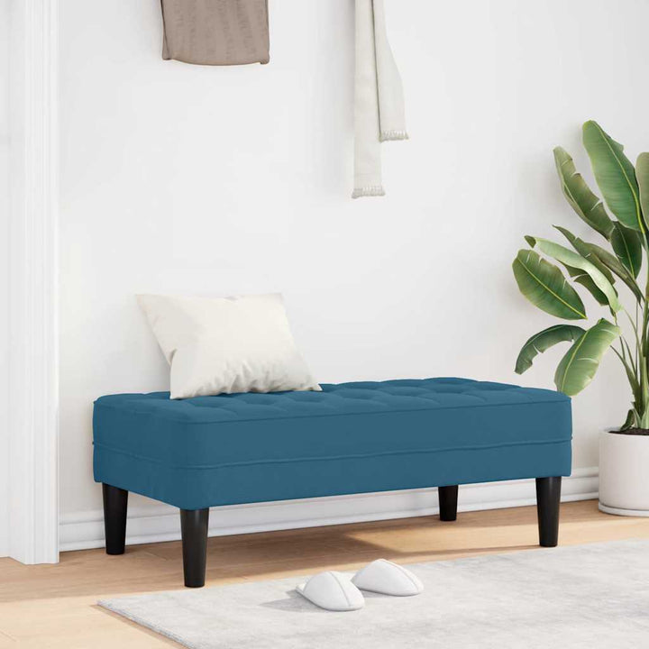 bænk Blå 113 x 57 x 39 cm Fløjl