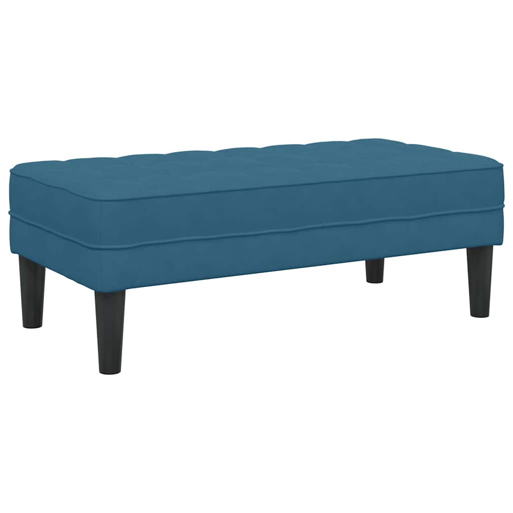 bænk Blå 113 x 57 x 39 cm Fløjl