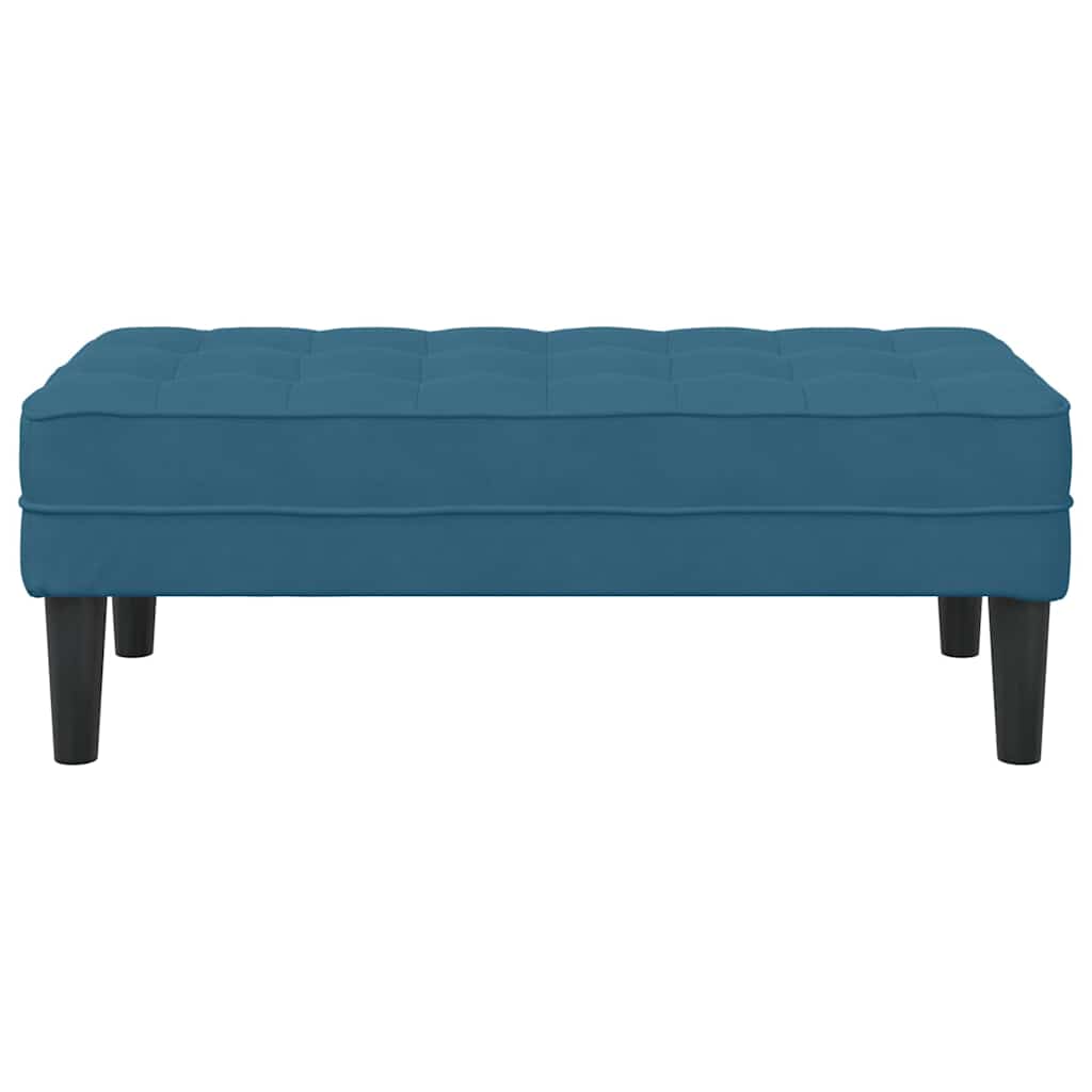 bænk Blå 113 x 57 x 39 cm Fløjl