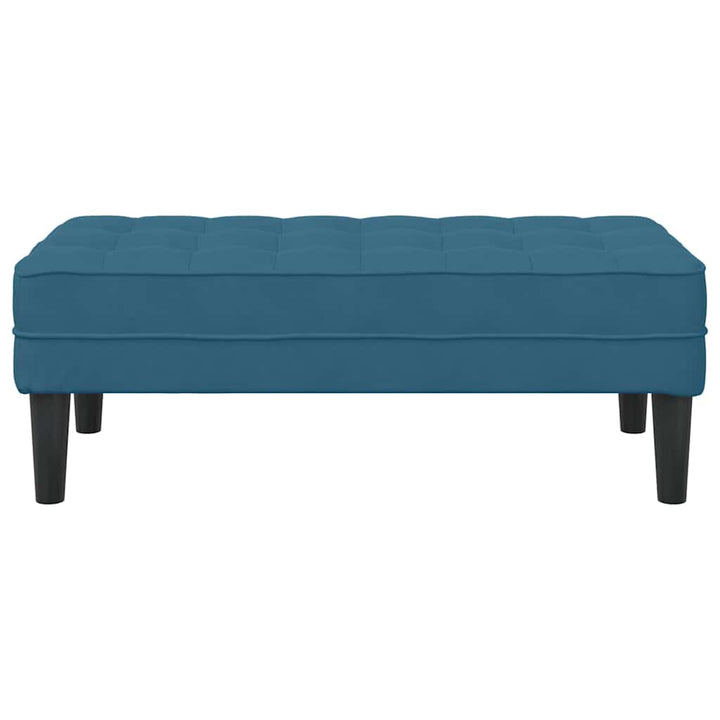 bænk Blå 113 x 57 x 39 cm Fløjl