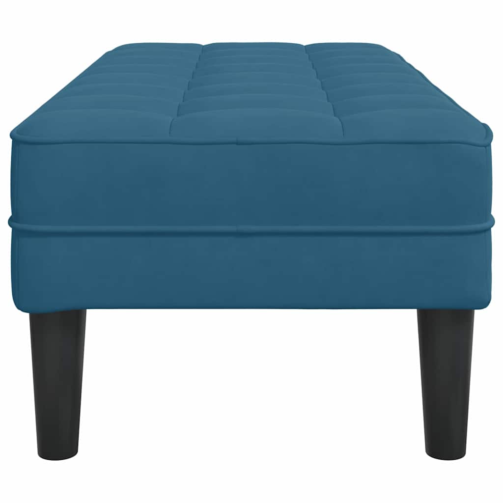 bænk Blå 113 x 57 x 39 cm Fløjl
