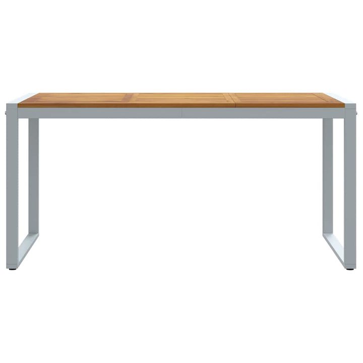 Have Spisebord Grå 160 x 80 x 75 cm Stål og solid akacietræ