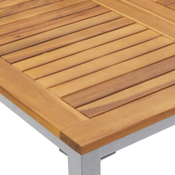 Udendørs borde Naturlig og Grå 180 x 90 x 75 cm