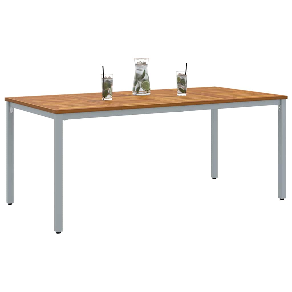 Udendørs borde Naturlig og Grå 180 x 90 x 75 cm