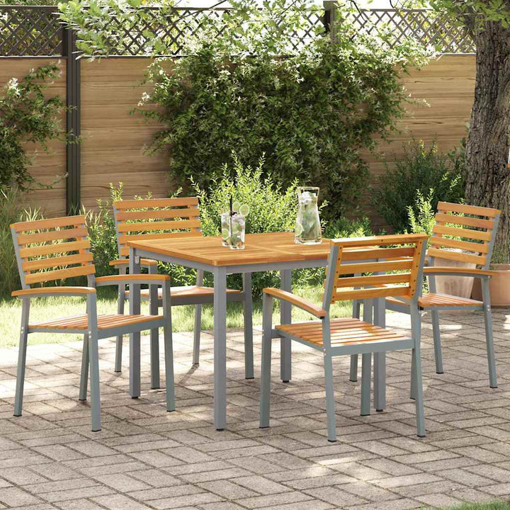 Have Stol 4 pcs Brun 56 x 57 x 87cm Massivt akacietræ