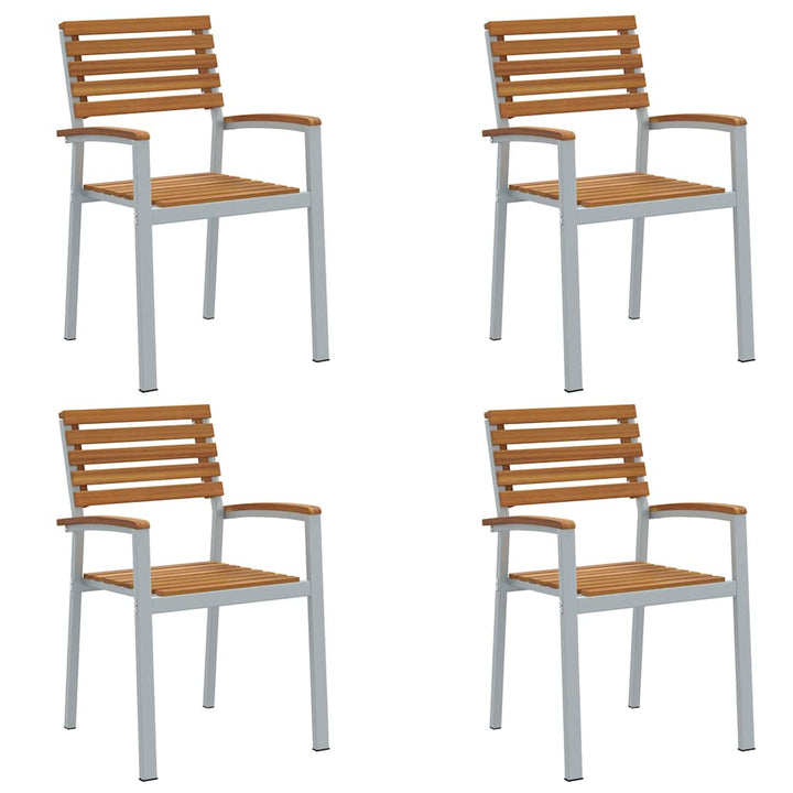 Have Stol 4 pcs Brun 56 x 57 x 87cm Massivt akacietræ