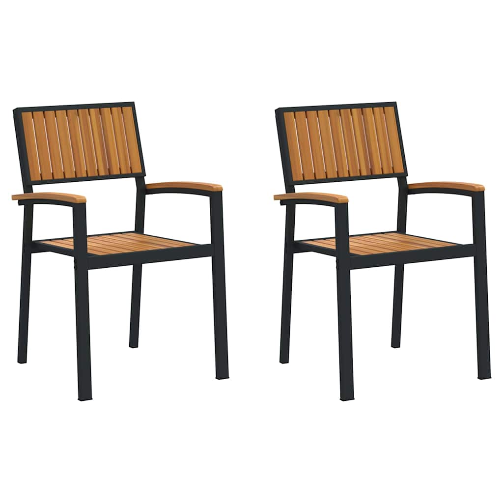 Have Stol 2 pcs Brun 56 x 57 x 87cm Massivt akacietræ