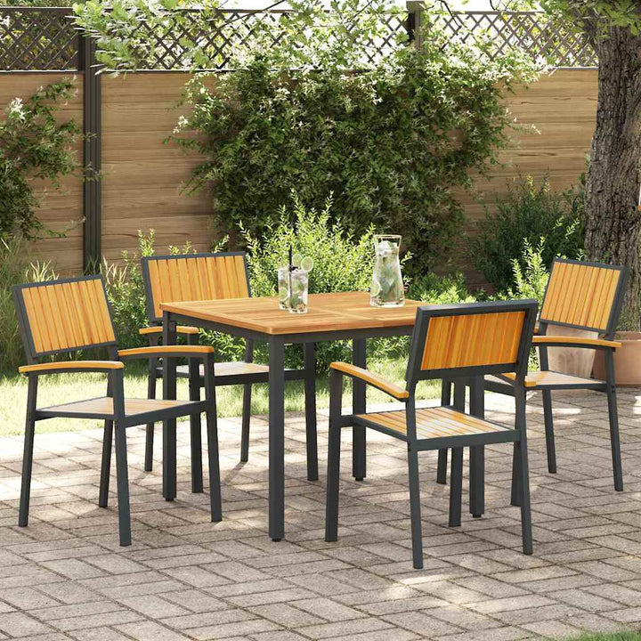 Have Stol 4 pcs Brun 56 x 57 x 87cm Massivt akacietræ