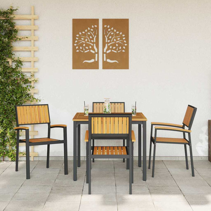 Have Stol 4 pcs Brun 56 x 57 x 87cm Massivt akacietræ