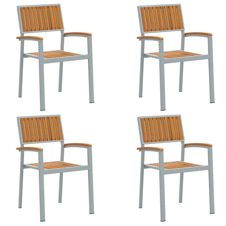 Have Stol 4 pcs Brun 56 x 57 x 87cm Massivt akacietræ