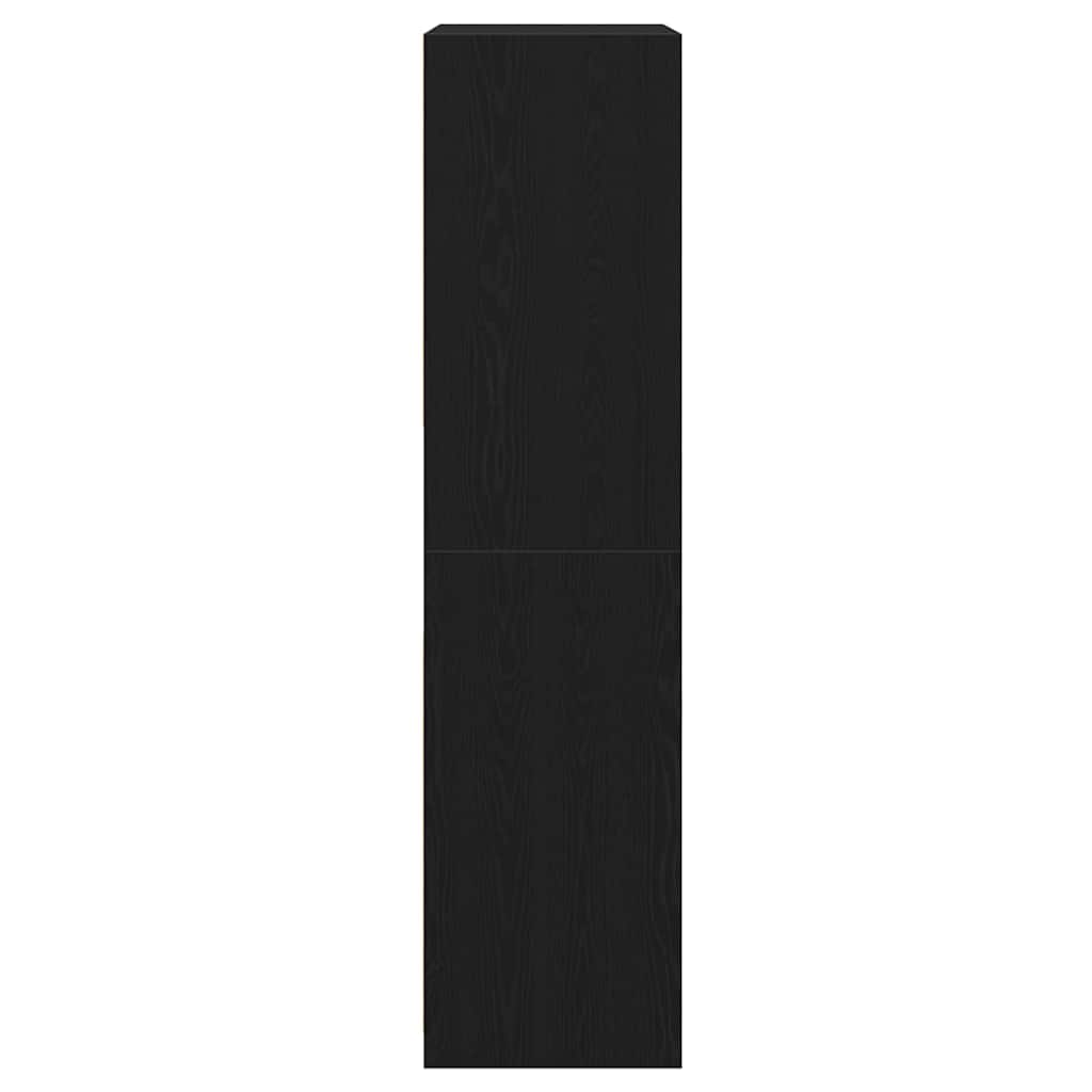 Garderobeskab Sort eg 100 x 50 x 200 cm Konstrueret træ