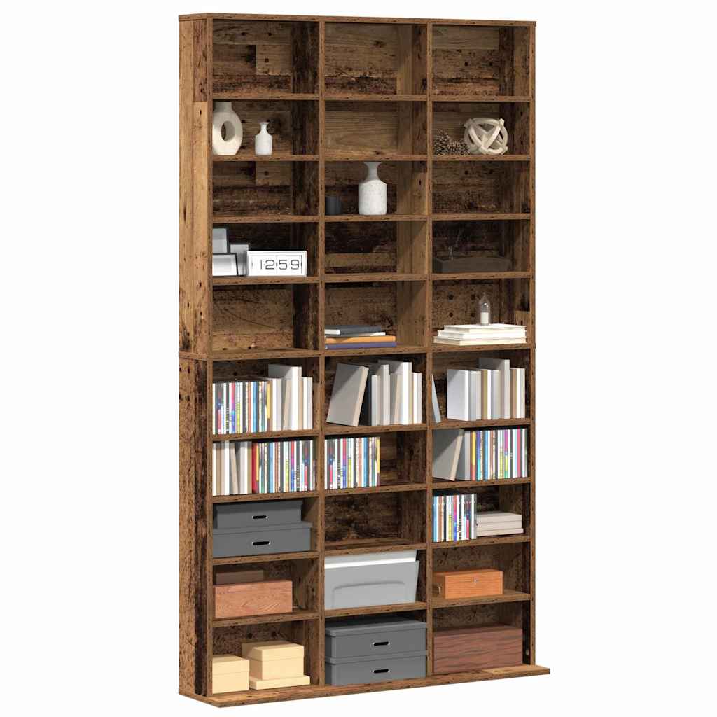 CD-skab Gammelt træ 101 x 23 x 177,5 cm Konstrueret træ