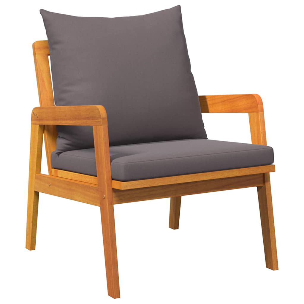 Bistrosæt 3 pcs Brun 45 x 45 x 38cm Massivt akacietræ
