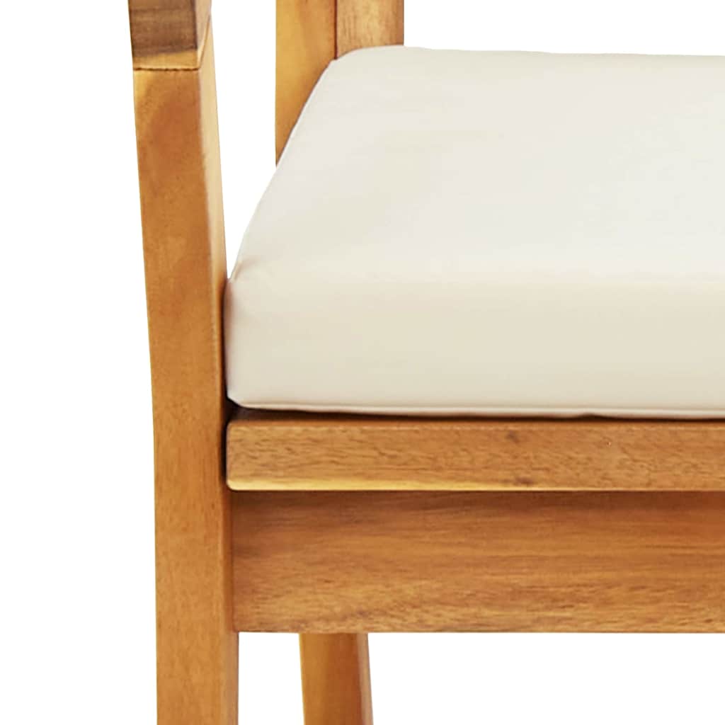 Have Stol 2 pcs Brun Massivt akacietræ