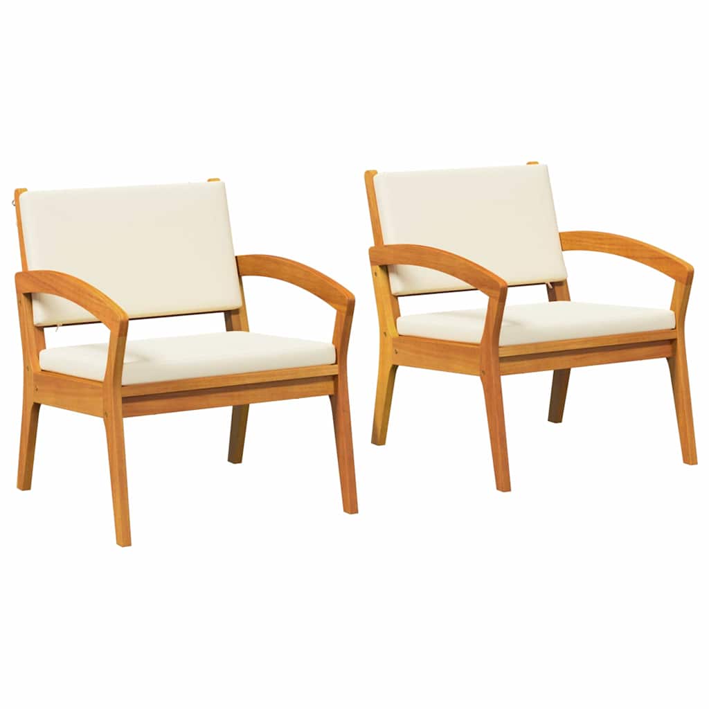 Have Stol 2 pcs Brun Massivt akacietræ